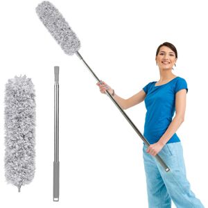 Fogray Extendable Feather Duster, Bendable Microfiber Long Handled with 100" Ext Fogray Extendable Feather Duster, Bendable Microfiber Long Handled with 100" Ext
