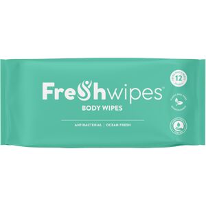 FRE SHWIPES FreshWipes Antibacterial Body Wipes For Adults 1 Pack (12 Wipes) - Ocean Fresh S FRE SHWIPES FreshWipes Antibacterial Body Wipes For Adults 1 Pack (12 Wipes) - Ocean Fresh S
