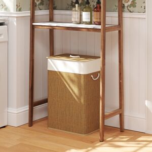 HOMCOM Laundry Hamper with Removable Washable Liner Bag, Brown HOMCOM Laundry Hamper with Removable Washable Liner Bag, Brown