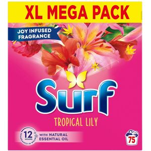 Surf XL Mega Pack Tropical Lily Laundry Washing Powder 75 W, 3.75 kg Surf XL Mega Pack Tropical Lily Laundry Washing Powder 75 W, 3.75 kg