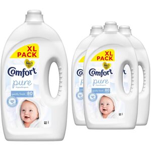 Comfort Fabric Conditioner Pure, 4 Pack of 80 washes, 2.4 L Comfort Fabric Conditioner Pure, 4 Pack of 80 washes, 2.4 L