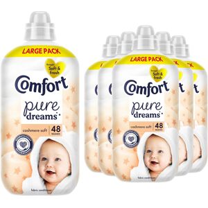 Comfort Fabric Conditioner Cashmere Soft, 48 Washes 1.44 L, 6 Pack Comfort Fabric Conditioner Cashmere Soft, 48 Washes 1.44 L, 6 Pack