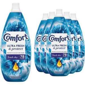 Comfort Ultra Fresh & Protect Fresh Sky Fabric Conditioner 78W 1.17L (6 Pack) - Comfort Ultra Fresh & Protect Fresh Sky Fabric Conditioner 78W 1.17L (6 Pack) -