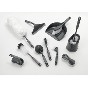 Addis ComfiGrip Grout/Cleaning Brush In Graphite With Stiff Bristles Addis ComfiGrip Grout/Cleaning Brush In Graphite With Stiff Bristles