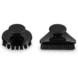 Le Creuset Set of 2 Cleaning Brushes Shiny Black Le Creuset Set of 2 Cleaning Brushes Shiny Black