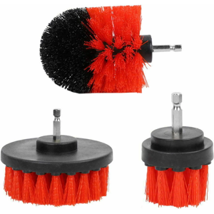 Unbranded 3Pcs Hard Bristle Drill Brush Attachment Power Scrubber Set Unbranded 3Pcs Hard Bristle Drill Brush Attachment Power Scrubber Set
