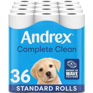 Andrex Complete Clean Toilet Tissue 36 Rolls (Previously Andrex Classic Clean) U Andrex Complete Clean Toilet Tissue 36 Rolls (Previously Andrex Classic Clean) U