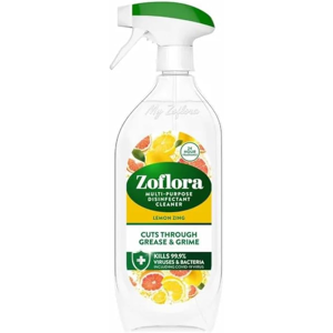 Zoflora Lemon Zing Disinfectant Spray 800ml, Kills 99.9% Bacteria Zoflora Lemon Zing Disinfectant Spray 800ml, Kills 99.9% Bacteria
