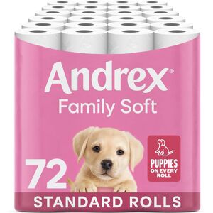 Andrex Family Soft Toilet Tissue 72 Rolls (Previously Andrex Gentle Clean) Gentl Andrex Family Soft Toilet Tissue 72 Rolls (Previously Andrex Gentle Clean) Gentl