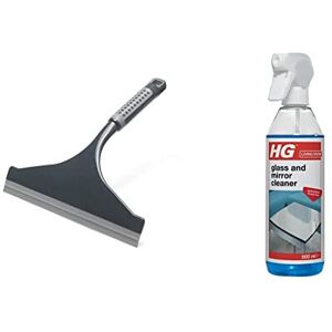 Addis ComfiGrip Shower And Window Squeegee In Metallic and Graphite & HG Glass a Addis ComfiGrip Shower And Window Squeegee In Metallic and Graphite & HG Glass a