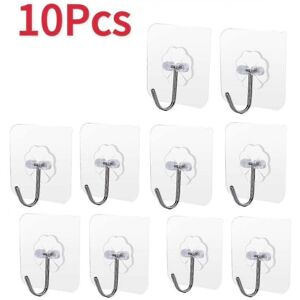 Unbranded (10PCS) 1-30Pcs Transparent Self Adhesive Wall Hooks Strong Adhesive Door Wall H Unbranded (10PCS) 1-30Pcs Transparent Self Adhesive Wall Hooks Strong Adhesive Door Wall H