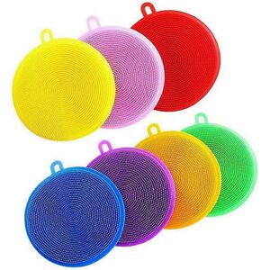 Unbranded Silicone dish brush, 7 food-grade silicone sponges for washing dishes, fruit and Unbranded Silicone dish brush, 7 food-grade silicone sponges for washing dishes, fruit and