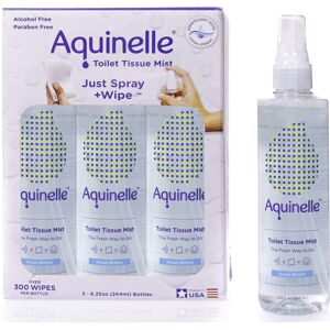 Aquinelle Toilet Tissue Mist Eco-Friendly & Non-Clogging Alternative to Flushab Aquinelle Toilet Tissue Mist Eco-Friendly & Non-Clogging Alternative to Flushab