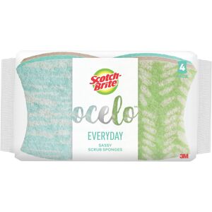3M Scotch-Brite ocelo Everyday Sassy Scrub Sponges: 4-pack (Multicolored) / 4-pack 3M Scotch-Brite ocelo Everyday Sassy Scrub Sponges: 4-pack (Multicolored) / 4-pack