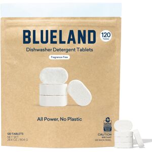 Slinge och BLUELAND Plastic-Free Dishwasher Detergent Tablets 120 Count Unscented Slinge och BLUELAND Plastic-Free Dishwasher Detergent Tablets 120 Count Unscented