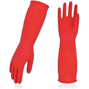 Unbranded Dishwashing Gloves, Reusable Household Gloves, Kitchen/CleaningRed (3Pairs)Large Unbranded Dishwashing Gloves, Reusable Household Gloves, Kitchen/CleaningRed (3Pairs)Large