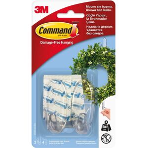 3M Command Medium Hooks Clear 2-Hook 3M Command Medium Hooks Clear 2-Hook