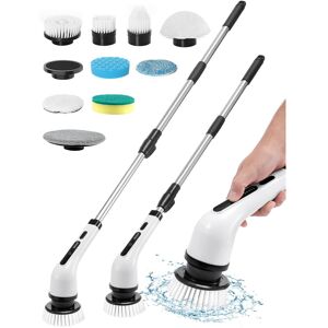 STOYOTU 9 IN 1 Electric Spin Scrubber Cordless Cleaning Brush White STOYOTU 9 IN 1 Electric Spin Scrubber Cordless Cleaning Brush White