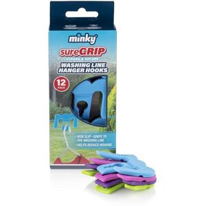 Minky Sure Grip Washing Line Hanger Hooks 12pk Minky Sure Grip Washing Line Hanger Hooks 12pk
