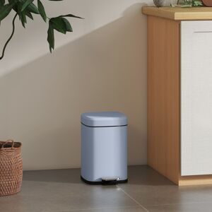HOMCOM 12L Kitchen Pedal Bin - Metal Rubbish Bin with Soft-close Lid HOMCOM 12L Kitchen Pedal Bin - Metal Rubbish Bin with Soft-close Lid