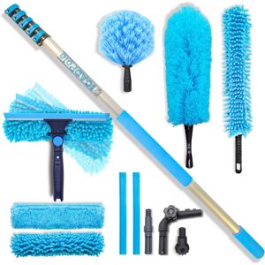 Medzivl dny rad pre rozvoj (IGAD) IGADPole Cleaning Kit with 20 ft Pole Extension Pole Squeegee Cobweb Microfibe Medzivl dny rad pre rozvoj (IGAD) IGADPole Cleaning Kit with 20 ft Pole Extension Pole Squeegee Cobweb Microfibe