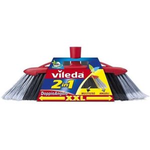 Vileda 137396 2-in-1 Double Corner Indoor Broom, 2-in-1 Fiber Technology, Effect Vileda 137396 2-in-1 Double Corner Indoor Broom, 2-in-1 Fiber Technology, Effect