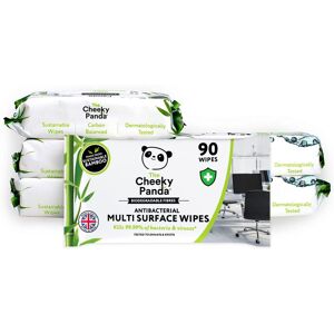 The Cheeky Panda Antibacterial Wipes Bulk Pack of 6 x 90 Cheeky Surface Wipes The Cheeky Panda Antibacterial Wipes Bulk Pack of 6 x 90 Cheeky Surface Wipes