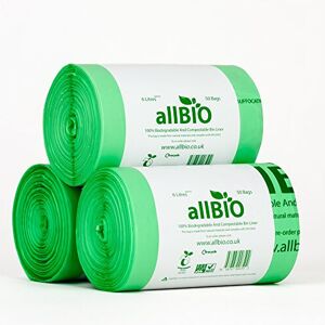 allBIO 6L Extra Thick Compostable Food Waste Kitchen Caddy Liners/Bin Bags - Pac allBIO 6L Extra Thick Compostable Food Waste Kitchen Caddy Liners/Bin Bags - Pac