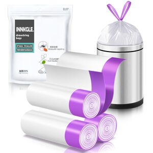 INNKGLE Bin Bags 30-50L Bin Liners White Drawstring Biodegradable Trash Bags wit INNKGLE Bin Bags 30-50L Bin Liners White Drawstring Biodegradable Trash Bags wit