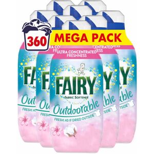 Fairy Outdoorable Fabric Conditioner, Cherry Blossom and Nordic Cotton, 360 Wash Fairy Outdoorable Fabric Conditioner, Cherry Blossom and Nordic Cotton, 360 Wash