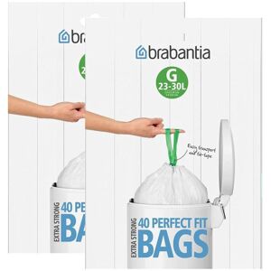 Brabantia Bin Bags 23-30 Litres (G), pack of 80. Brabantia Bin Bags 23-30 Litres (G), pack of 80.