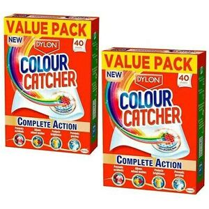 Dylon Colour Catcher Complete Action Laundry Sheets ? 2 x 40 sheets Dylon Colour Catcher Complete Action Laundry Sheets ? 2 x 40 sheets