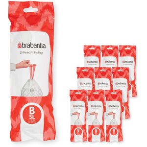Brabantia 100314 PerfectFit Bin Liners Multipack (Size B/5 Litre) Thick Plastic Brabantia 100314 PerfectFit Bin Liners Multipack (Size B/5 Litre) Thick Plastic