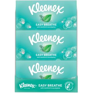Kleenex Easy Breathe Facial Tissues - Natural Menthol and Eucalyptus - 12 Boxes Kleenex Easy Breathe Facial Tissues - Natural Menthol and Eucalyptus - 12 Boxes