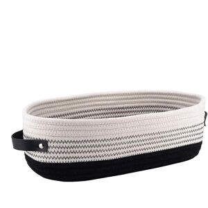 Unbranded (Black and White) Cotton Rope Storage Basket, Woven Storage Box, Braided Basket Unbranded (Black and White) Cotton Rope Storage Basket, Woven Storage Box, Braided Basket