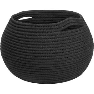 Unbranded (Black) Cotton Rope Storage Basket, Cotton Rope Braided Storage Basket, Toy Stor Unbranded (Black) Cotton Rope Storage Basket, Cotton Rope Braided Storage Basket, Toy Stor