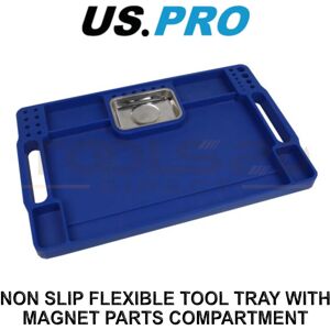 US PRO Tools Non Slip Flexible Tool Tray With Magnet Parts Compartment 6891 US PRO Tools Non Slip Flexible Tool Tray With Magnet Parts Compartment 6891