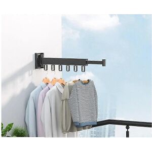 Unbranded (White Two Fold, One size) Wall Mounted Clothes Drying Rack,Aluminum Retractable Unbranded (White Two Fold, One size) Wall Mounted Clothes Drying Rack,Aluminum Retractable