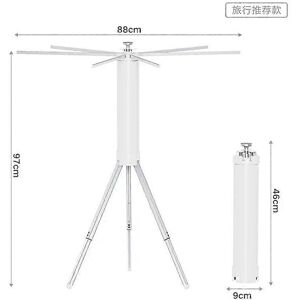 Unbranded (As show, One size) Collapsible Portable Tripod Clothes Drying Hangers,Height-Ad Unbranded (As show, One size) Collapsible Portable Tripod Clothes Drying Hangers,Height-Ad
