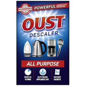 3 x Oust All Purpose Descaler 3 x 25ml 3 x Oust All Purpose Descaler 3 x 25ml