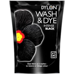Dylon Wash & Dye Fabric Dye for Clothes & Soft Furnishings - Intense Black / Vel Dylon Wash & Dye Fabric Dye for Clothes & Soft Furnishings - Intense Black / Vel
