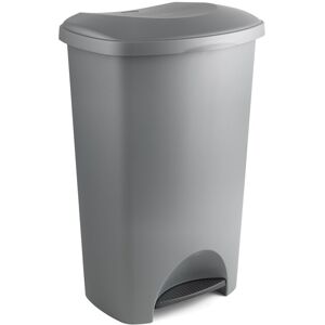 Addis 50ltr Pedal Bin, Grey Metallic, 518120 Addis 50ltr Pedal Bin, Grey Metallic, 518120