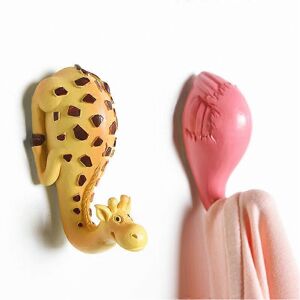 Unbranded (As show, One size) 2pcs Giraffe Animal Hooks Stickers Non-Marking Resin Hooks W Unbranded (As show, One size) 2pcs Giraffe Animal Hooks Stickers Non-Marking Resin Hooks W