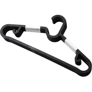 Unbranded (As show, One size) Pack of 10 Black Plastic Hangers with Fixed Hook Unbranded (As show, One size) Pack of 10 Black Plastic Hangers with Fixed Hook