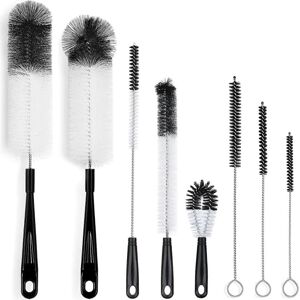 Unbranded (As show, One size) Set of 8 Cleaning Brushes for Bottles, Long Bottles, Water B Unbranded (As show, One size) Set of 8 Cleaning Brushes for Bottles, Long Bottles, Water B