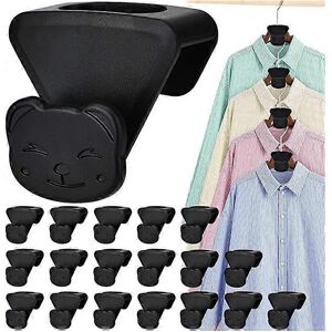 Unbranded (As show, One size) 18 space saving hooks (black bear), hanger connector hooks, Unbranded (As show, One size) 18 space saving hooks (black bear), hanger connector hooks,