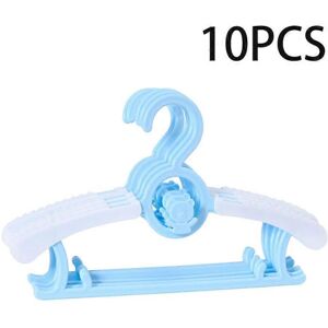 Unbranded (As show, One size) 10 Pack (Little Sky Blue Bear) Stackable Hangers for Kids wi Unbranded (As show, One size) 10 Pack (Little Sky Blue Bear) Stackable Hangers for Kids wi