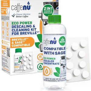 Caffenu Sage Compatible Descaling Solution & 10 Sage Cleaning Tablets. 200ml Sage Descal Caffenu Sage Compatible Descaling Solution & 10 Sage Cleaning Tablets. 200ml Sage Descal