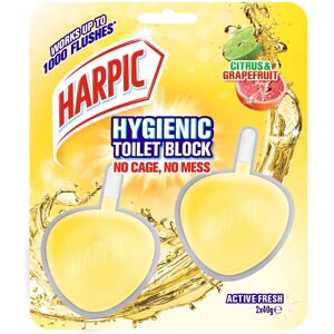 Harpic Active Fresh Toilet Rim Block Twin Pack, Citrus and Graperuit, Pack of 6, Harpic Active Fresh Toilet Rim Block Twin Pack, Citrus and Graperuit, Pack of 6,