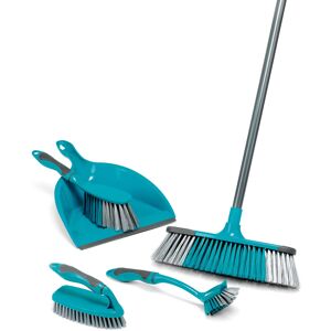Beldray LA024152TQ Cleaning Bundle with Broom - Dustpan and Brush Set, Scrubbing Beldray LA024152TQ Cleaning Bundle with Broom - Dustpan and Brush Set, Scrubbing